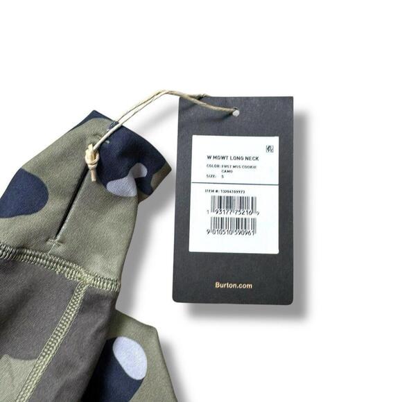 NWT Burton Women's Burton Midweight Base Layer Camouflage Long Neck Shirt Sz S - Picture 2 of 10
